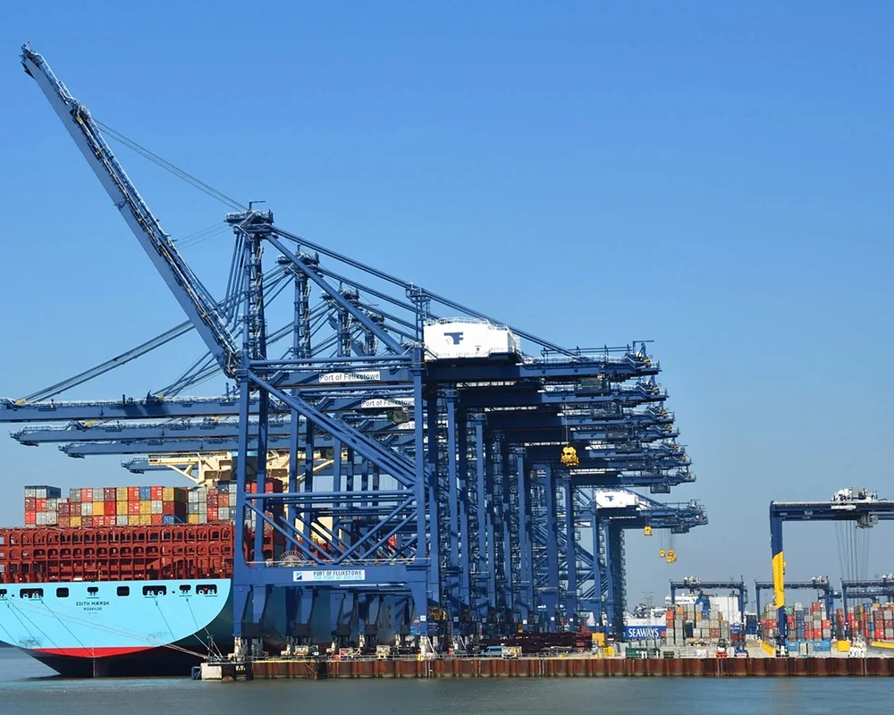 Cranes at Felixstowe Docks